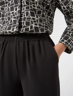 Pantaloni in crêpe envers satin*Marina Rinaldi New