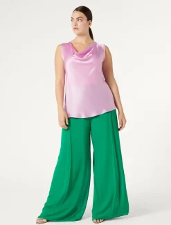 Pantaloni in crêpe georgette*Marina Rinaldi New