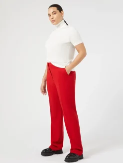 Pantaloni in crêpe satin di lana*Marina Rinaldi Fashion