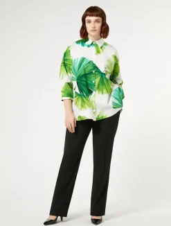 Pantaloni in crêpe satin di lana*Marina Rinaldi Online