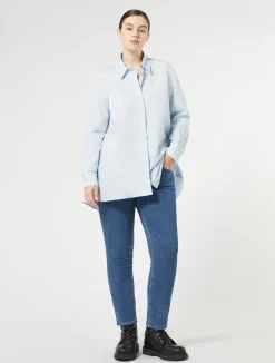 Pantaloni in denim di cotone*Marina Rinaldi Best