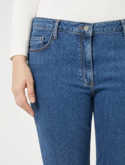 Pantaloni in denim di cotone*Marina Rinaldi Best