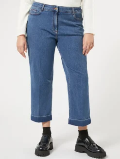 Pantaloni in denim di cotone stretch*Marina Rinaldi Discount