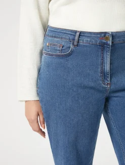 Pantaloni in denim di cotone stretch*Marina Rinaldi Discount