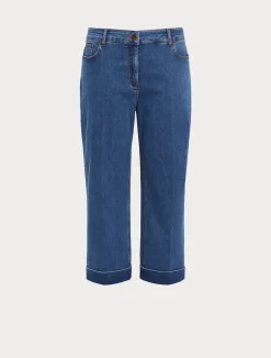 Pantaloni in denim di cotone stretch*Marina Rinaldi Discount