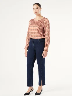 Pantaloni in denim di cotone stretch*Marina Rinaldi Fashion