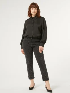 Pantaloni in denim di cotone*Marina Rinaldi Discount