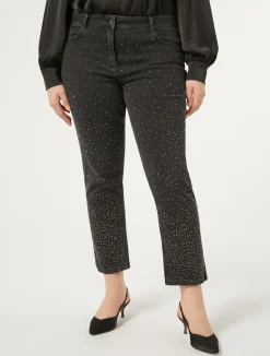 Pantaloni in denim di cotone*Marina Rinaldi Discount