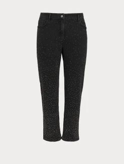 Pantaloni in denim di cotone*Marina Rinaldi Discount