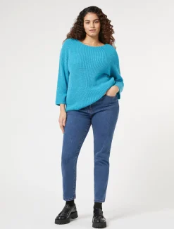 Pantaloni in denim di cotone stretch*Marina Rinaldi Online