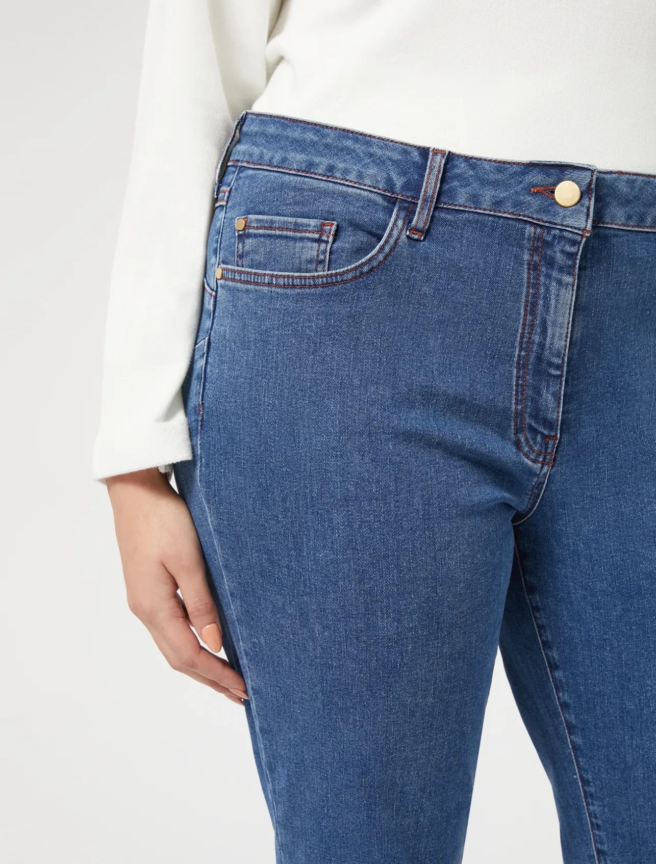 Pantaloni in denim di cotone stretch*Marina Rinaldi Online
