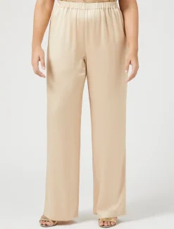 Pantaloni in envers satin lucido*Marina Rinaldi Discount