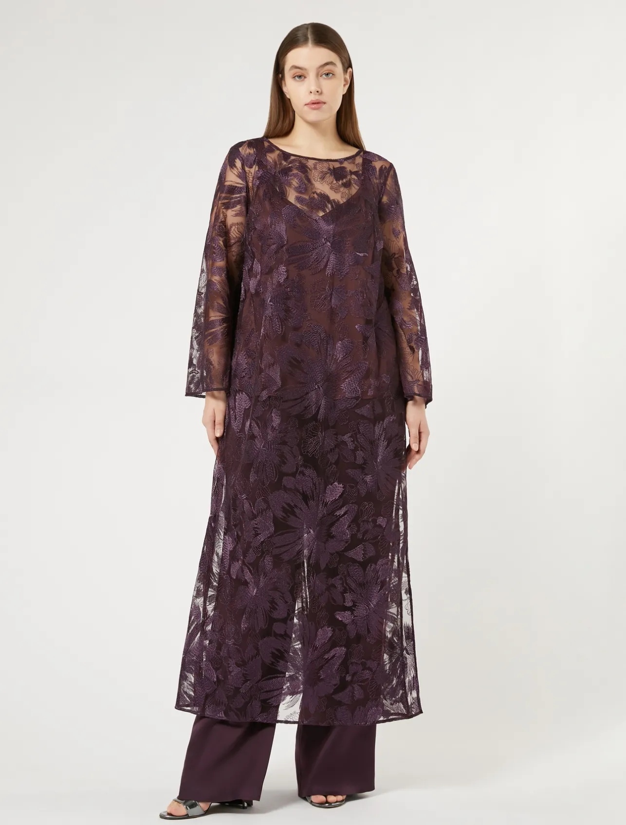 Pantaloni in envers satin lucido*Marina Rinaldi Clearance
