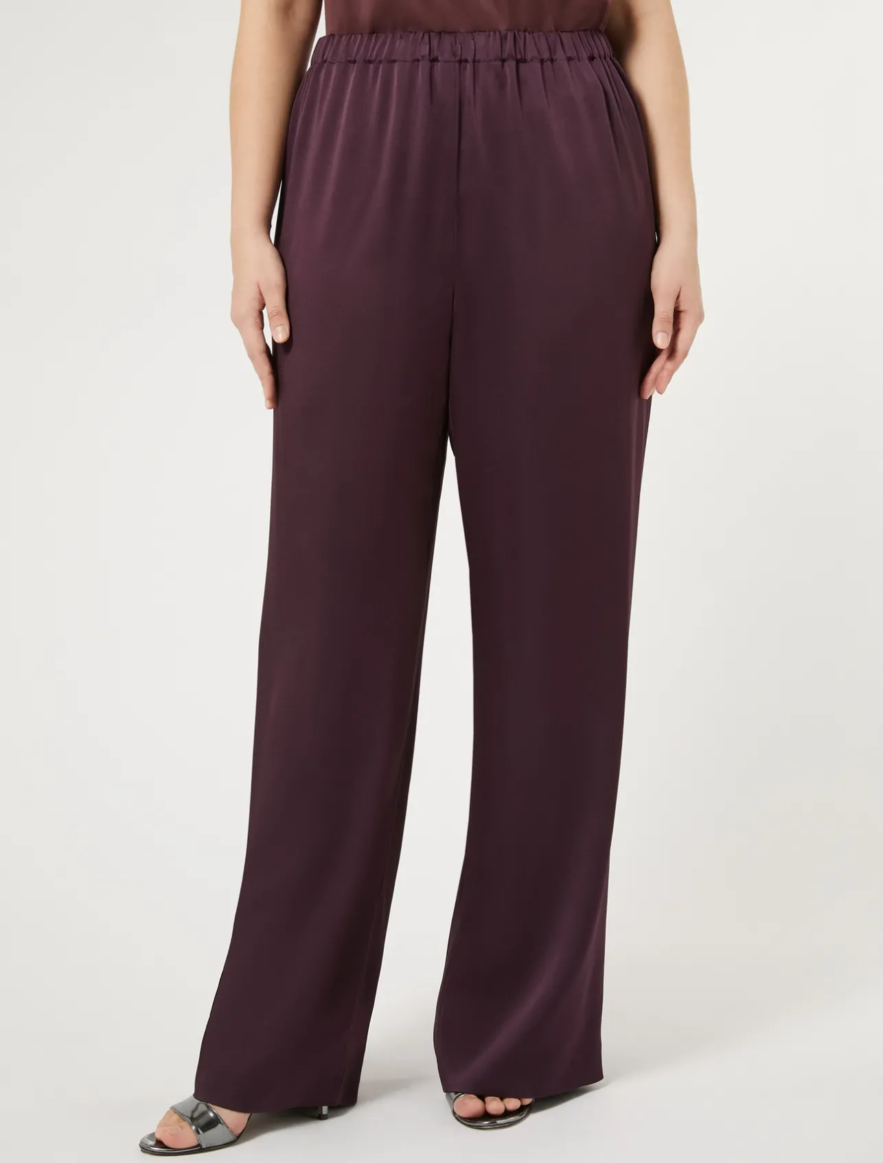 Pantaloni in envers satin lucido*Marina Rinaldi Clearance