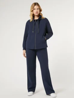 Pantaloni in felpa di cotone stretch*Marina Rinaldi Discount