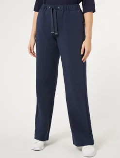 Pantaloni in felpa di cotone stretch*Marina Rinaldi Discount