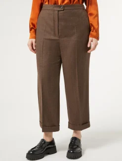 Pantaloni in flanella di lana*Marina Rinaldi Best