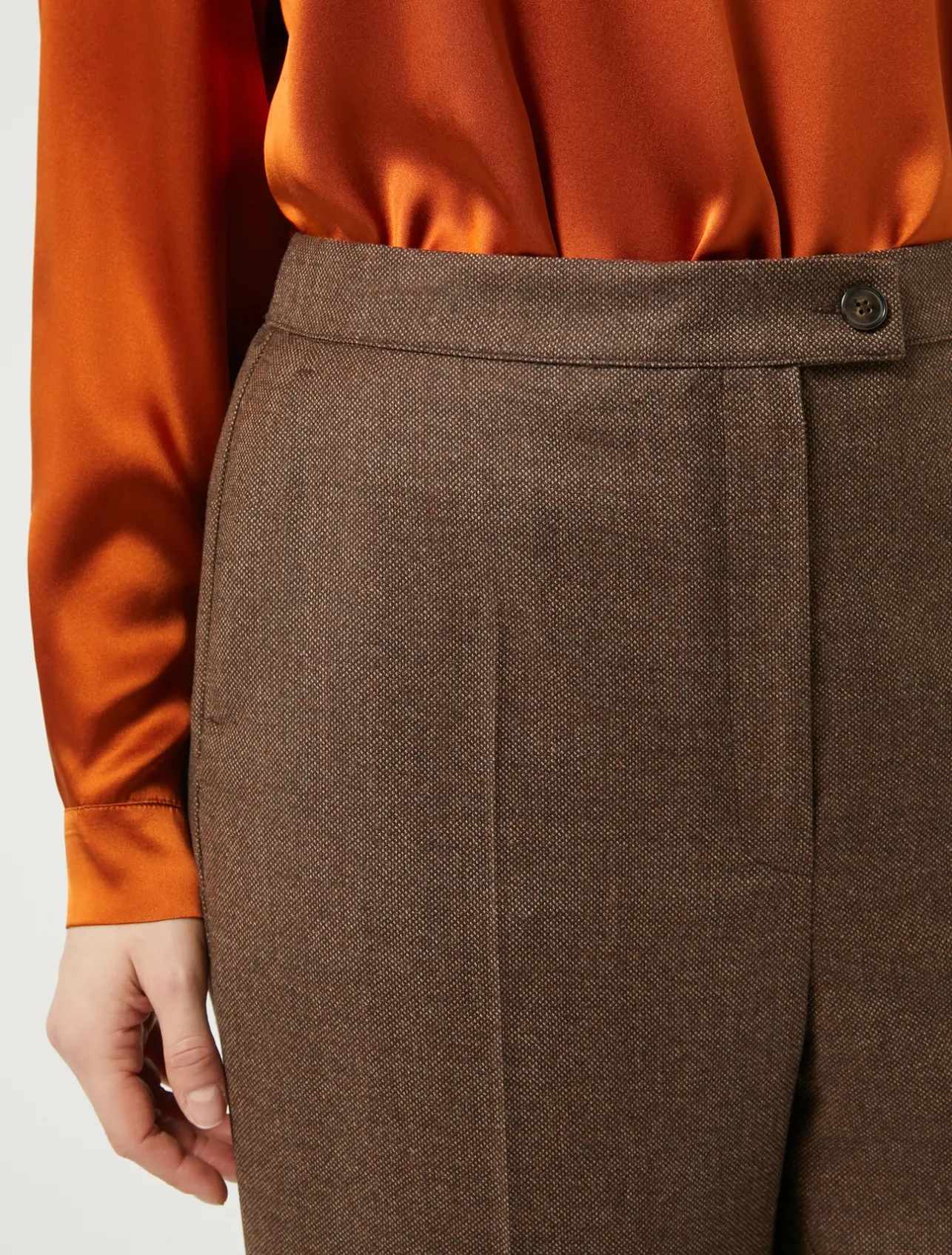 Pantaloni in flanella di lana*Marina Rinaldi Best