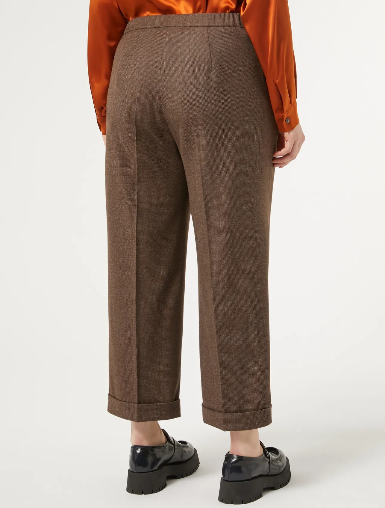 Pantaloni in flanella di lana*Marina Rinaldi Best