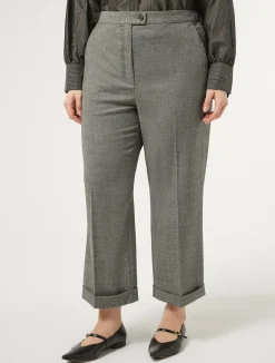 Pantaloni in flanella di lana*Marina Rinaldi Clearance