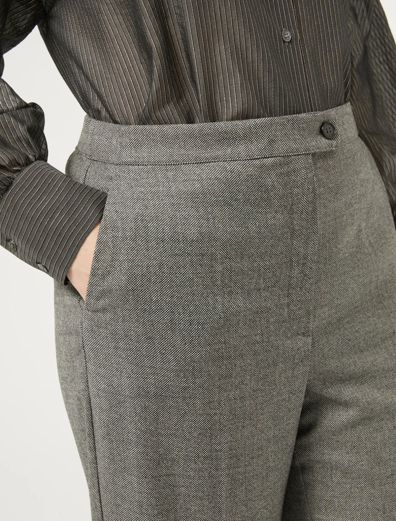 Pantaloni in flanella di lana*Marina Rinaldi Clearance