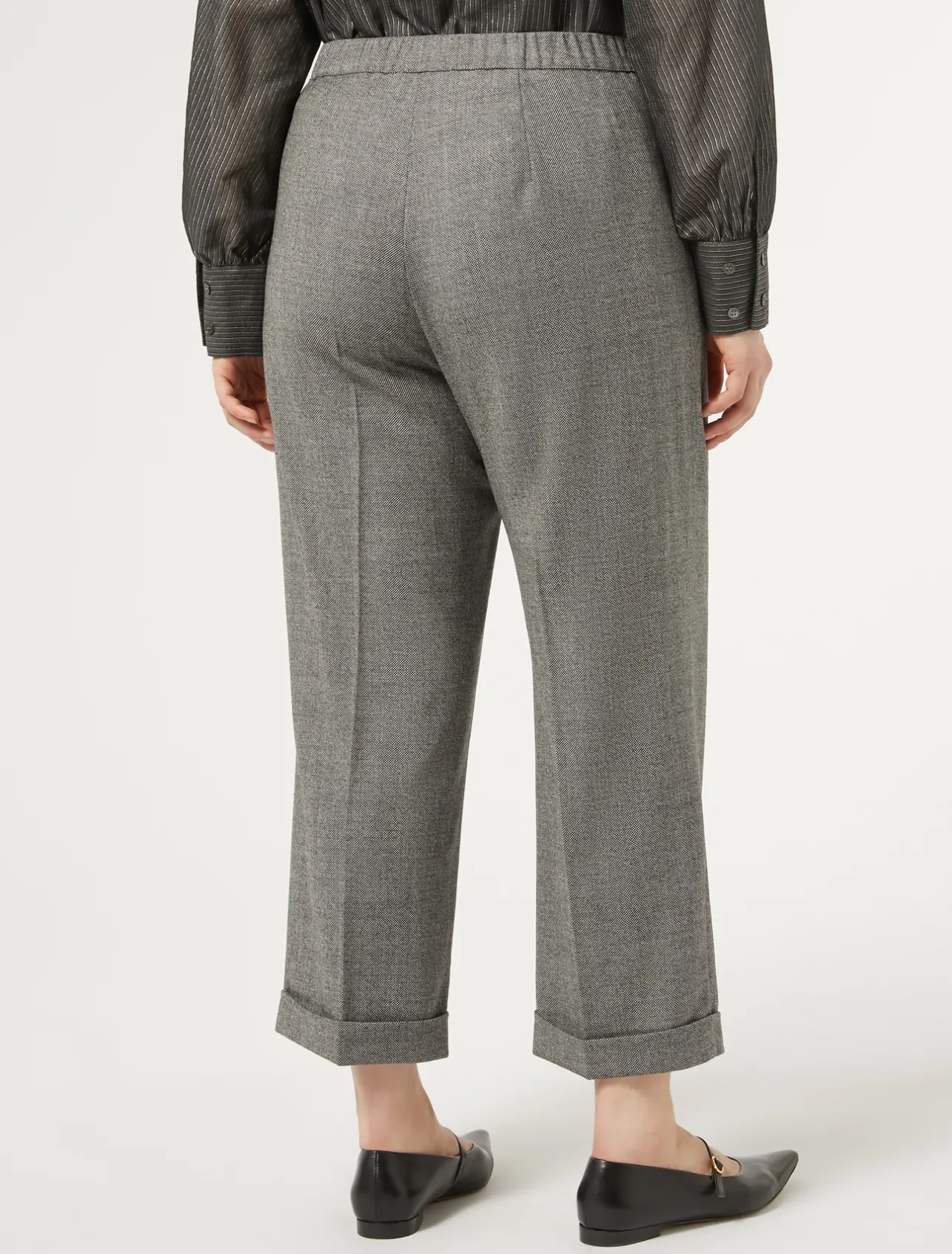 Pantaloni in flanella di lana*Marina Rinaldi Clearance