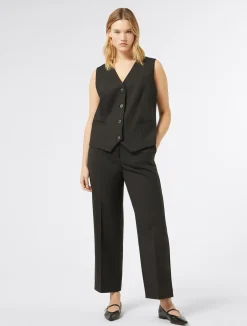 Pantaloni in gabardina di lana*Marina Rinaldi Fashion