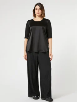 Pantaloni in jersey plissé*Marina Rinaldi New