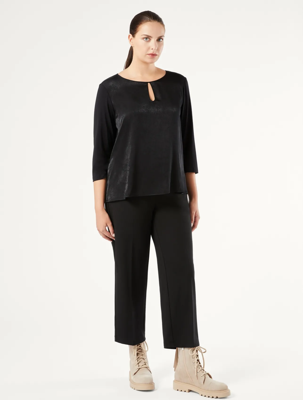 Pantaloni in jersey punto Milano*Marina Rinaldi Online