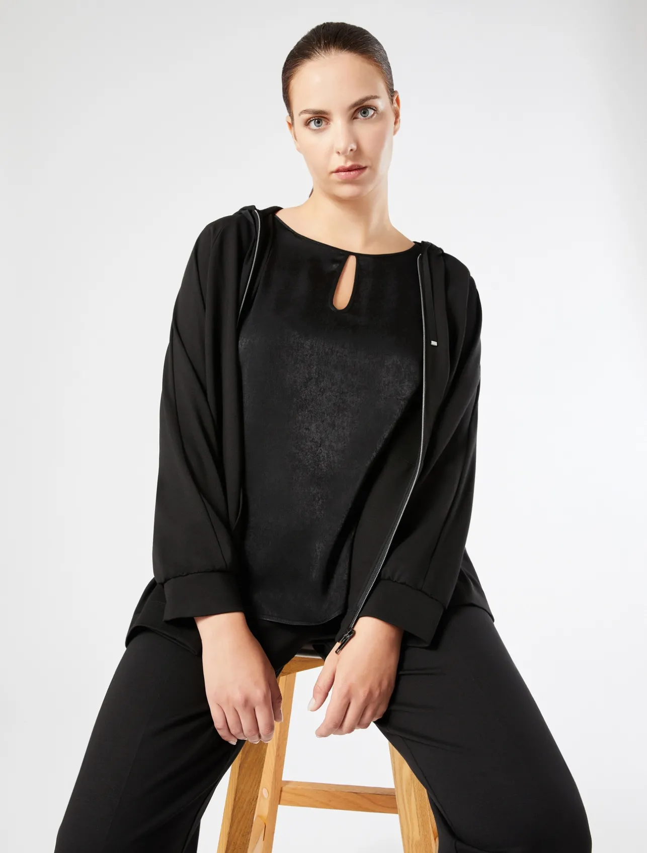Pantaloni in jersey punto Milano*Marina Rinaldi Online