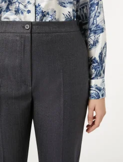 Pantaloni in lana e seta*Marina Rinaldi Discount
