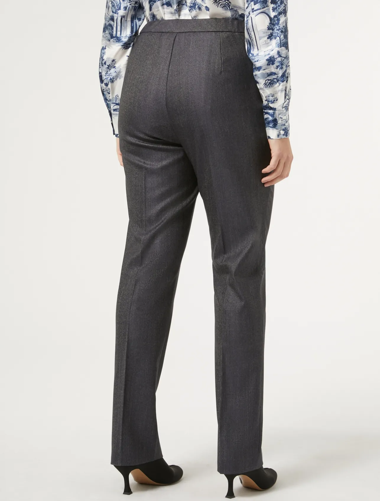 Pantaloni in lana e seta*Marina Rinaldi Discount