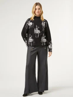 Pantaloni in lana e seta*Marina Rinaldi Discount