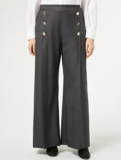Pantaloni in lana e seta*Marina Rinaldi Discount