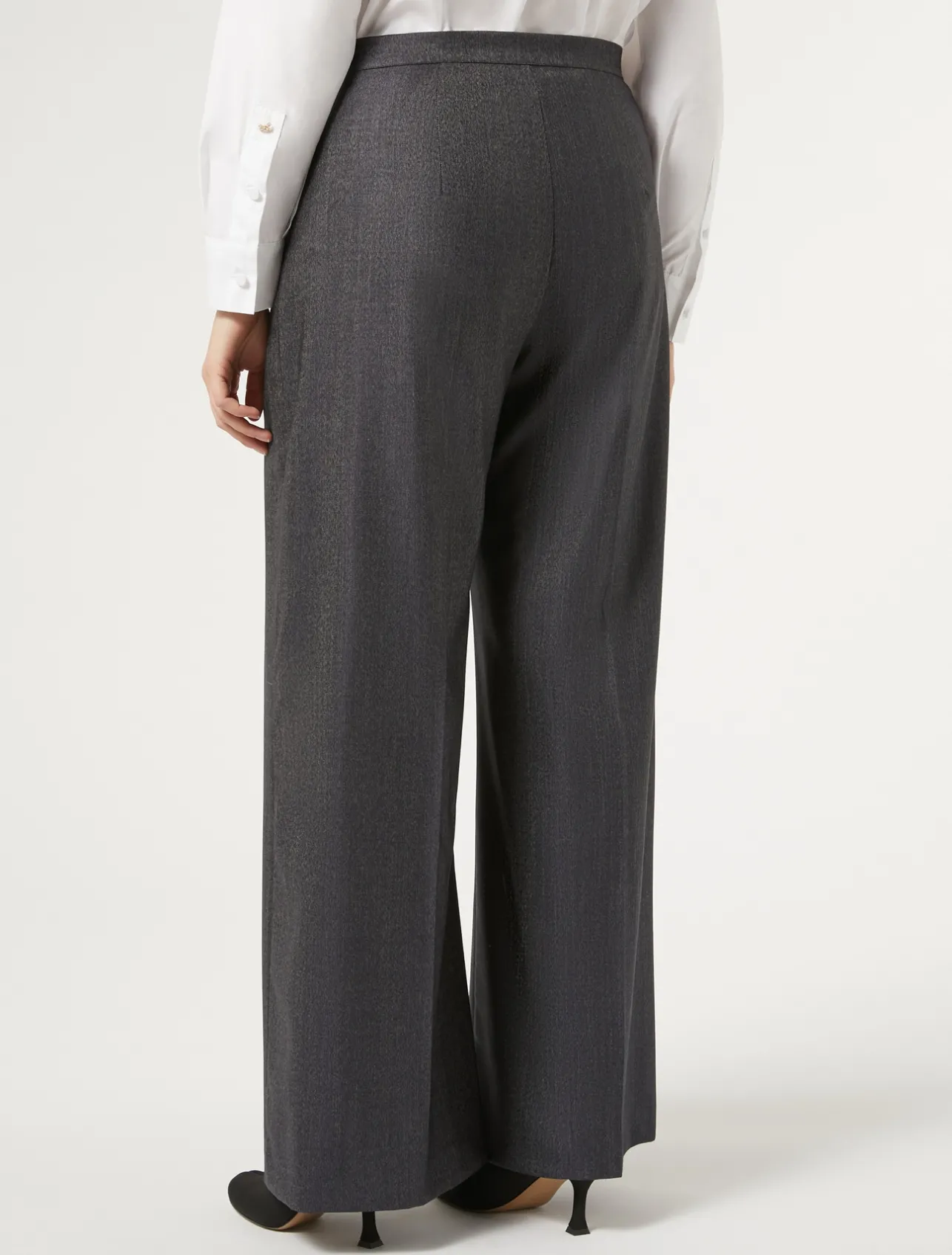 Pantaloni in lana e seta*Marina Rinaldi Discount