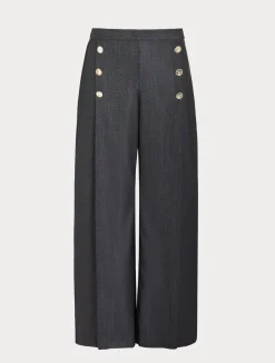 Pantaloni in lana e seta*Marina Rinaldi Discount