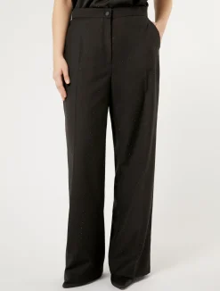 Pantaloni in levantina con strass*Marina Rinaldi Outlet