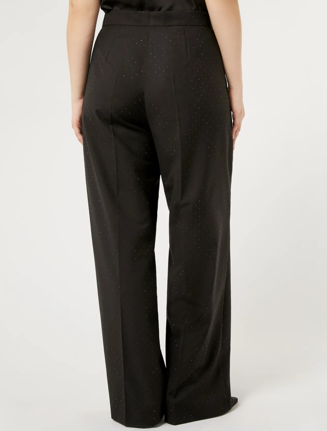 Pantaloni in levantina con strass*Marina Rinaldi Outlet
