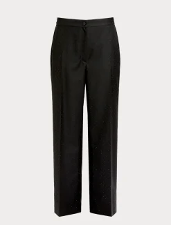 Pantaloni in levantina con strass*Marina Rinaldi Outlet