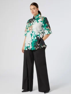 Pantaloni in popeline di cotone*Marina Rinaldi Sale