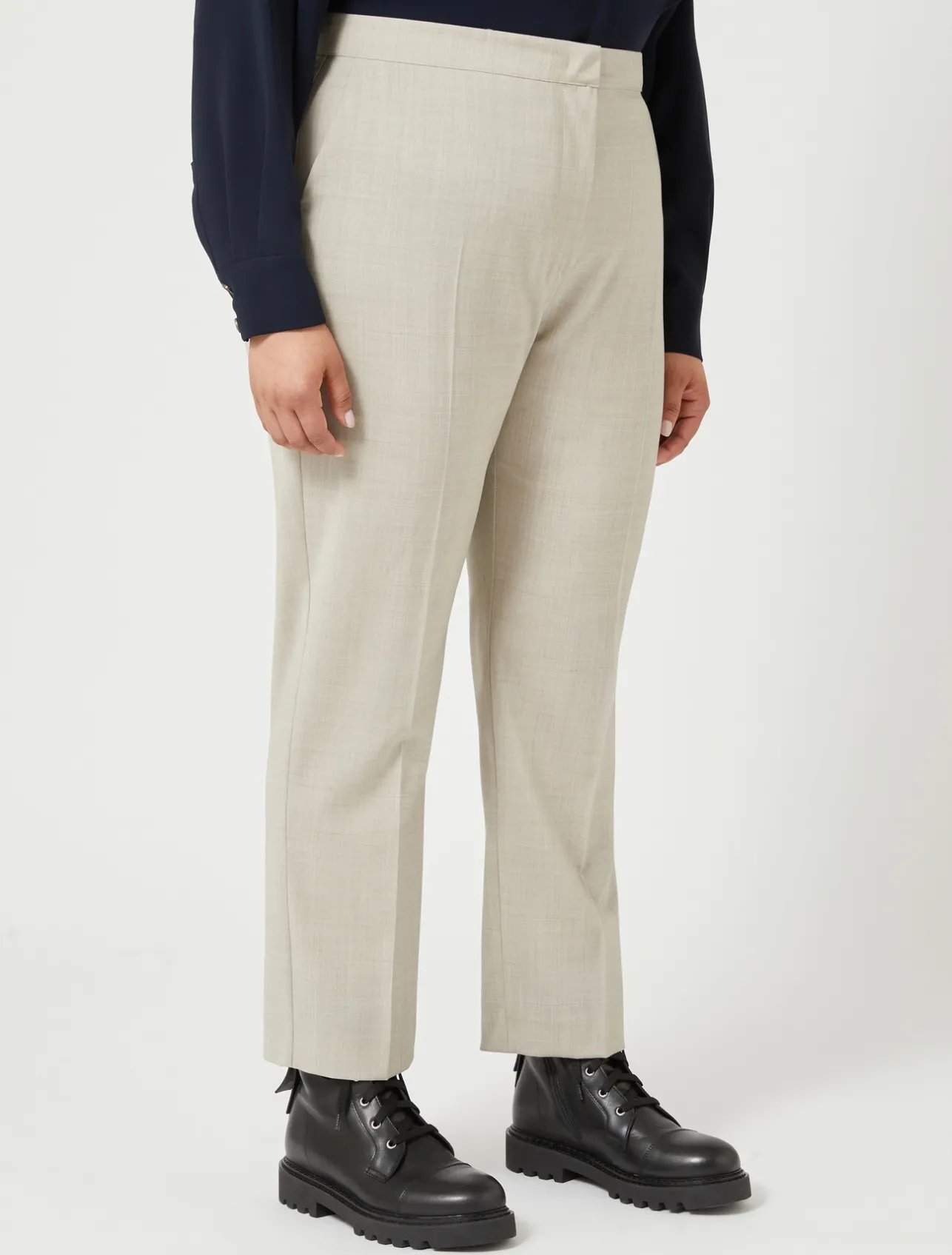 Pantaloni in popeline di pura lana*Marina Rinaldi Clearance