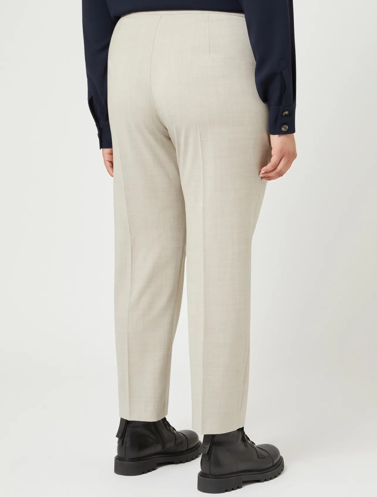 Pantaloni in popeline di pura lana*Marina Rinaldi Clearance