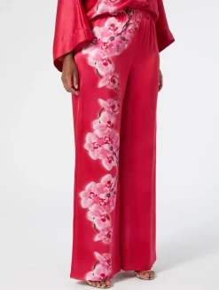 Pantaloni in raso di seta*Marina Rinaldi Discount
