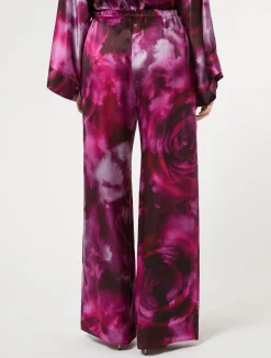 Pantaloni in raso di seta*Marina Rinaldi New