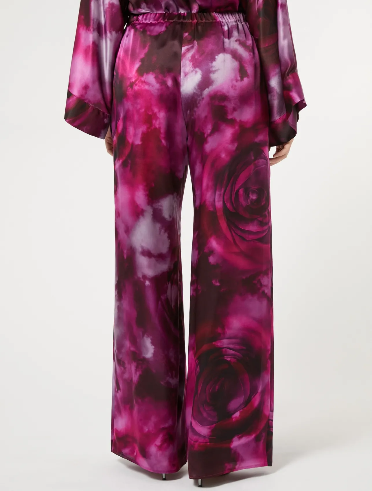 Pantaloni in raso di seta*Marina Rinaldi New