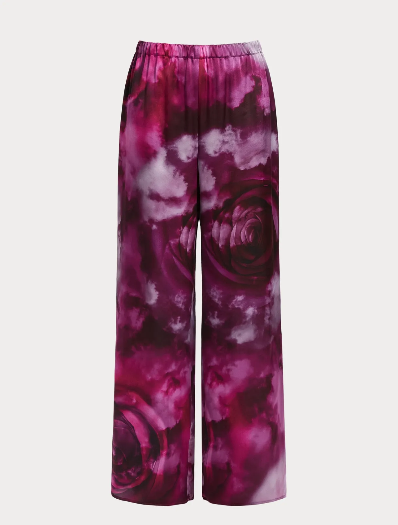 Pantaloni in raso di seta*Marina Rinaldi New