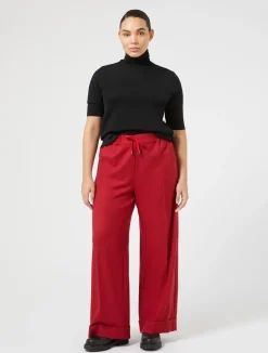 Pantaloni in saglia di misto viscosa*Marina Rinaldi Sale
