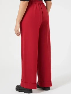 Pantaloni in saglia di misto viscosa*Marina Rinaldi Sale