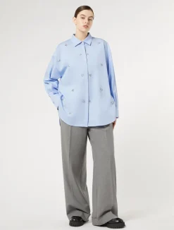 Pantaloni in saglia di misto viscosa*Marina Rinaldi New