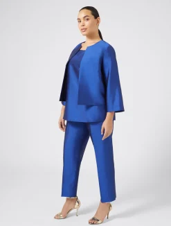 Pantaloni in shantung di pura seta*Marina Rinaldi New
